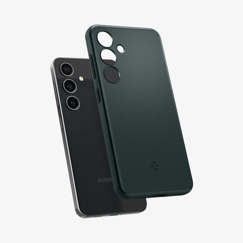 ACS07281 - Galaxy S24 Ultra Case Thin Fit in Black showing the back